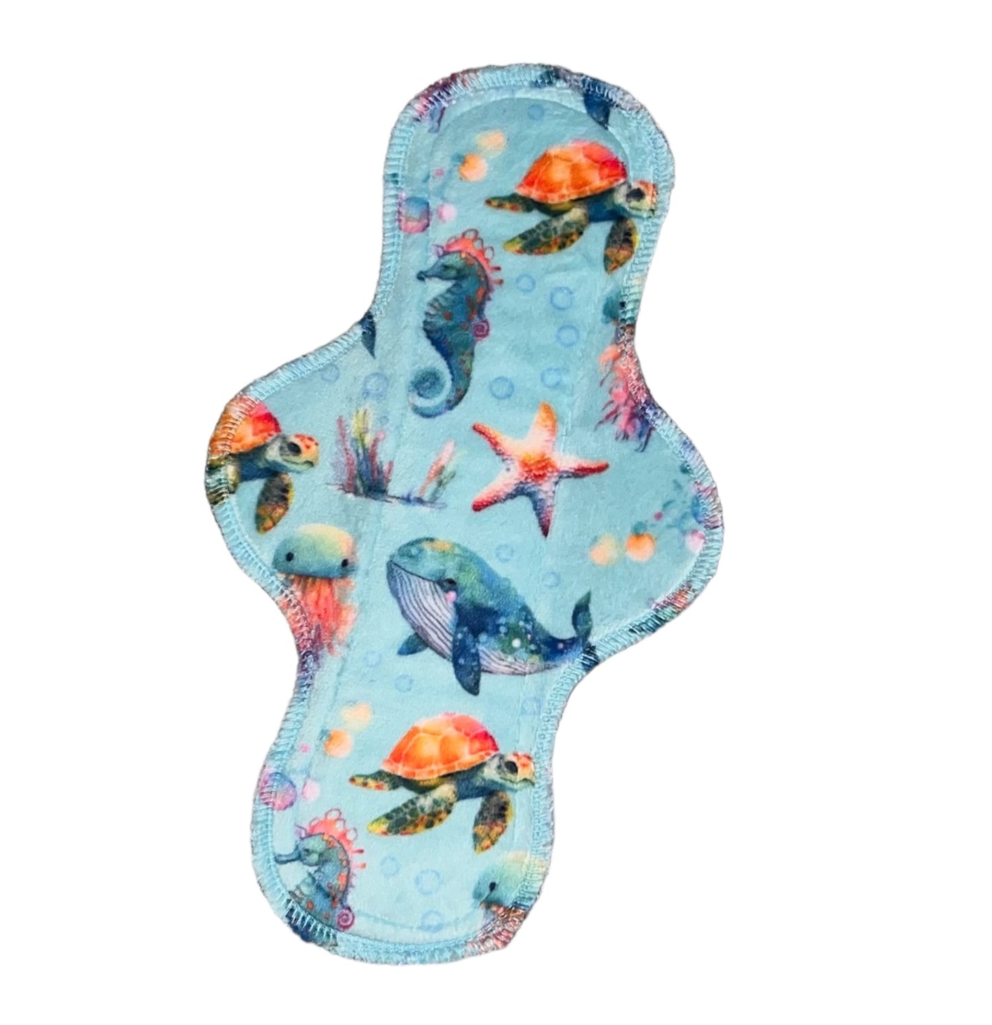 Deep Sea Critters Single Cloth Pad (Multiple Sizes Available)