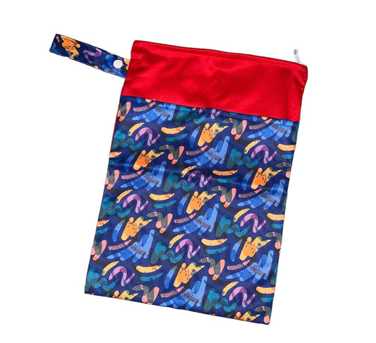 Watercolor Double Pocket Wetbag