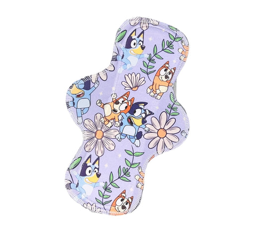 Bluey Single Cloth Pad (Multiple Sizes Available)